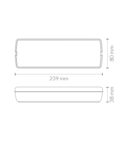 Luz emergencia led Lúmine Negra 200Lm Autonomía 3H IP20 No Permanente