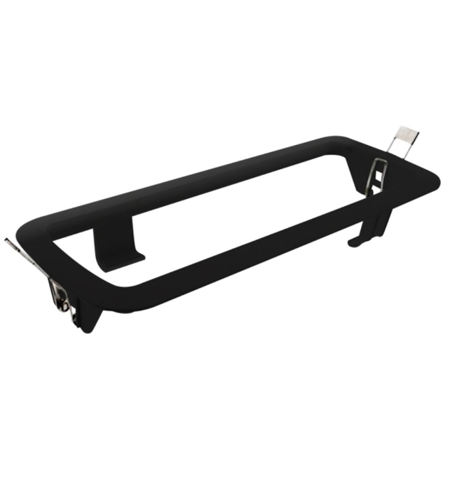 Marco para empotrar emergencias led Lúmine L116N Negra