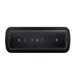 Marco para empotrar emergencias led Lúmine L116N Negra