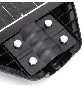Farola solar led con sensor de movimiento y mando 100W 70W 6500K negra