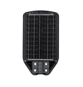 Farola solar led con sensor de movimiento y mando 100W 70W 6500K negra