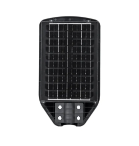 Farola solar led con sensor de movimiento y mando 100W 70W 6500K negra