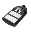 Farola solar led con sensor de movimiento y mando 100W 70W 6500K negra