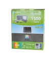 Foco proyector led RGB solar 150W con mando 5m cable negro