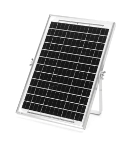 Foco proyector led RGB solar 200W con mando 5m cable negro