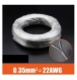 Cable de soldadura para tiras led especial 22awg 0,35mm2 plateado