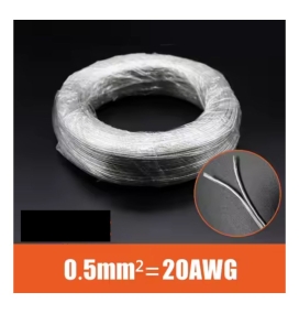 Cable de soldadura para tiras led especial esquinas 20awg 0,5mm2 plateado
