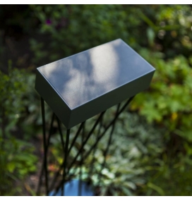 Baliza solar led Lutec Spido 10,5W 3000K negra