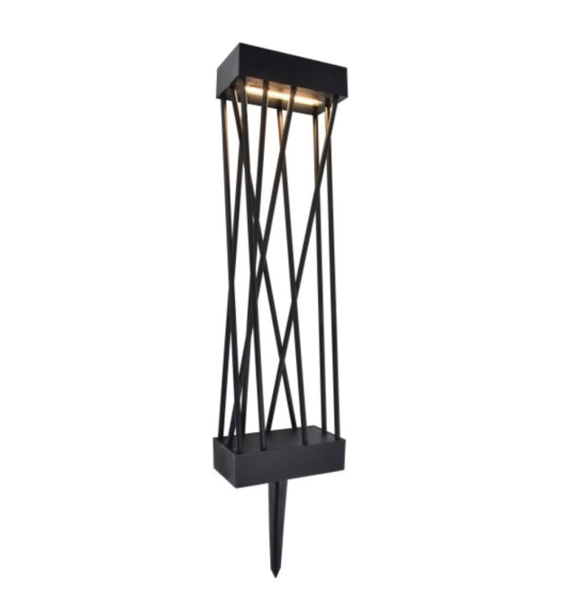 Baliza solar led Lutec Spido 10,5W 3000K negra