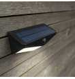 Aplique led solar Lutec Wings con sensor de movimiento negro 3,7W 5000K