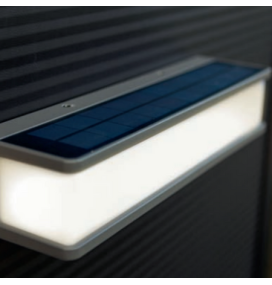 Aplique led solar Lutec Doblo XL 16,5W con sensor de movimiento