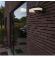 Aplique led solar Lutec Runda con sensor de movimiento gris oscuro 12W 4000K
