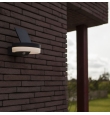 Aplique led solar Lutec Runda con sensor de movimiento gris oscuro 12W 4000K