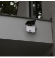Aplique led solar Lutec Kombo con sensor de movimiento negro 6W 5000K