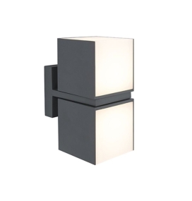 Aplique de pared led Lutec Cuba 24,4W antracita giratorio