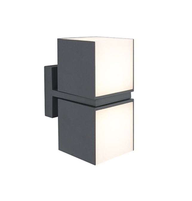 Aplique de pared led Lutec Cuba 24,4W antracita giratorio