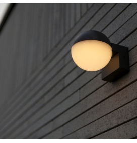 Aplique de pared led exterior Lutec Looma 7,8W 3000K antracita
