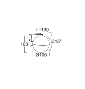 Aplique de pared led exterior Lutec Looma 7,8W 3000K antracita