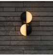 Aplique de pared led exterior Lutec Looma Doble 15,6W 3000K antracita