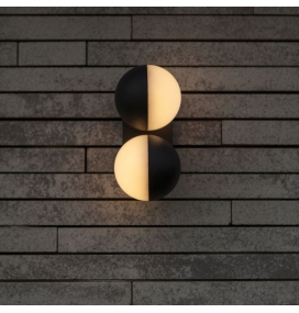 Aplique de pared led exterior Lutec Looma Doble 15,6W 3000K antracita