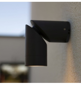 Aplique de pared led exterior Lutec Tubon para bombilla GU10 antracita