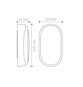 Aplique de pared exterior Rabat 14W CCT IP65 blanco