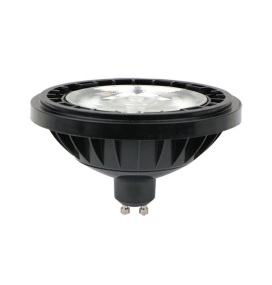 Bombilla led AR111 para portalámparas GU10 12W CCT negra