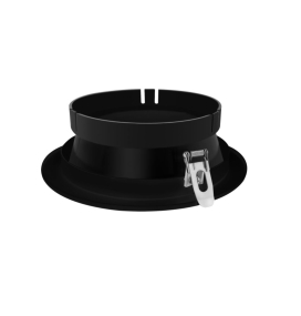 Aplique de techo redondo empotrable orientable para bombillas AR111 Ø170x45mm negro