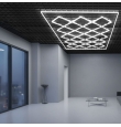 Lámpara de techo led hexagonal Rombo para talleres y garajes 680W 6000K