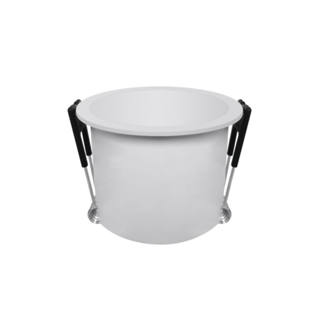 Aplique de techo redondo empotrable para bombillas GU10 Corte Ø60mm