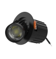Foco led de superficie o empotrable extraible giratorio 7W CCT negro