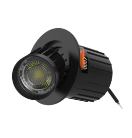 Foco led de superficie o empotrable extraible giratorio 7W CCT negro