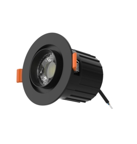 Foco led de superficie o empotrable extraible giratorio 7W CCT negro