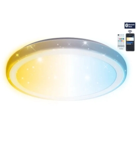 Plafón redondo led inteligente Bluetooth Mesh 36W CCT 3960lm blanco