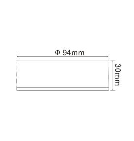 Plafón en superficie o empotrado blanco redondo 7W CCT