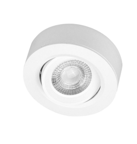 Plafón en superficie o empotrado blanco redondo 7W CCT