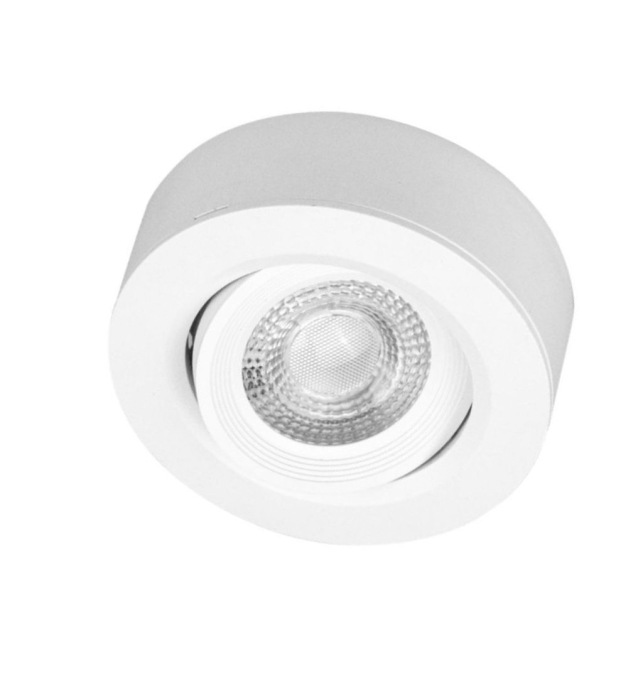 Plafón en superficie o empotrado blanco redondo 7W CCT