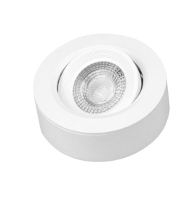 Plafón en superficie o empotrado blanco redondo 7W CCT