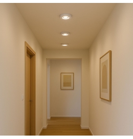 Plafón en superficie o empotrado blanco redondo 7W CCT