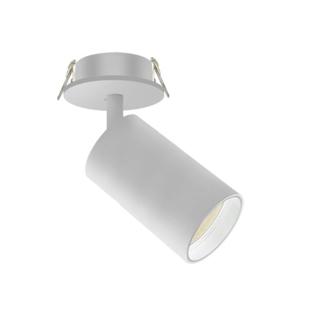 Foco empotrable orientable para bombillas GU10 blanco