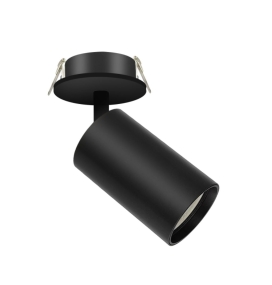 Foco empotrable orientable para bombillas GU10 negro