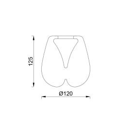 Tulipa ovalada transparente para lámparas Andrómeda de Mantra