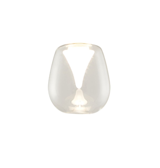 Tulipa ovalada transparente para lámparas Andrómeda de Mantra
