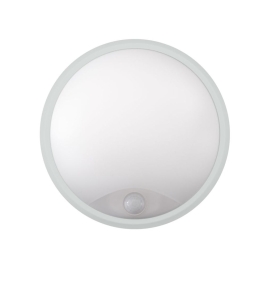 Aplique de pared exterior Acra con sensor de movimiento 14W CCT IP65 blanco