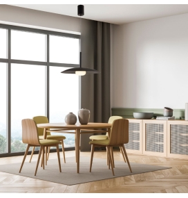 Lámpara colgante decorativa led Mantra Lidia 12W 3000K negra