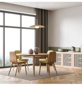 Lámpara colgante decorativa led Mantra Lidia 12W 3000K oro mate