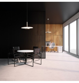 Lámpara colgante decorativa led Mantra Tina 18W 3000K blanca y negra Ø400mm