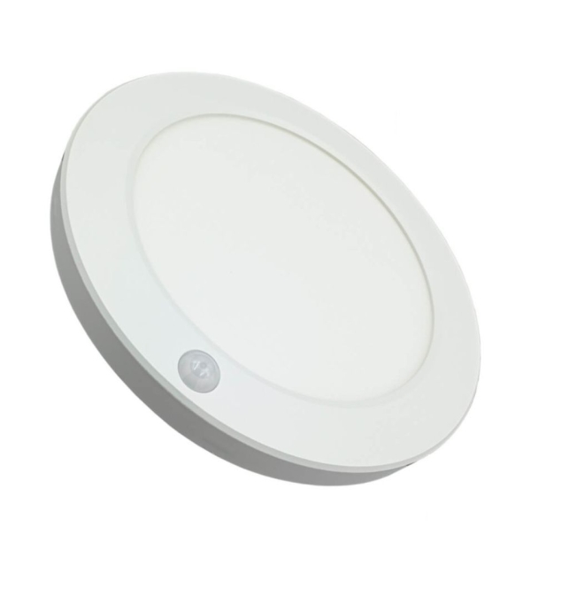 Downlight + Plafón LED redondo ajustable 18W CCT blanco con sensor de movimiento