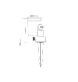 Pincho para jardín Beneito Faure Fix PAR38 E27 negro