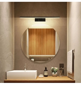 Aplique led para espejos con batería recargable 8W 4000K 40cm negro